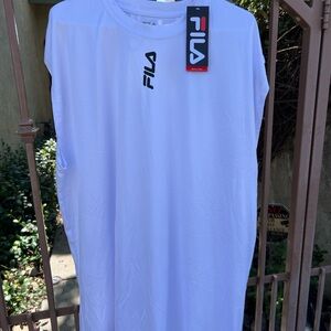 Fila white athletic tank men's XXL tall